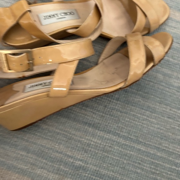 Jimmy Choo nude patent sandal - Picture 2 of 4